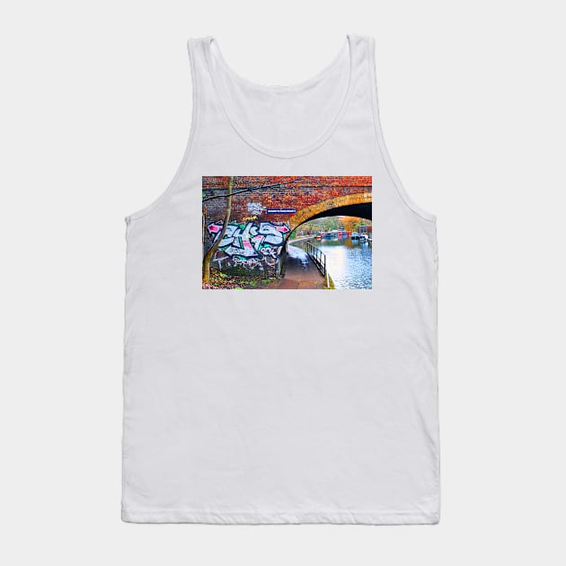 Graffiti Street Art Regent's Canal Camden London Tank Top by AndyEvansPhotos